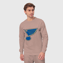 Костюм хлопковый мужской St Louis Blues, цвет: пыльно-розовый — фото 2