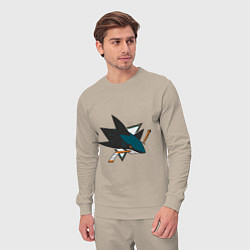 Костюм хлопковый мужской San Jose Sharks, цвет: миндальный — фото 2