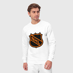 Костюм хлопковый мужской NHL, цвет: белый — фото 2