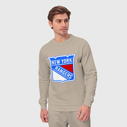 Костюм хлопковый мужской New York Rangers, цвет: миндальный — фото 2