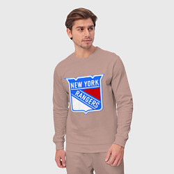 Костюм хлопковый мужской New York Rangers, цвет: пыльно-розовый — фото 2