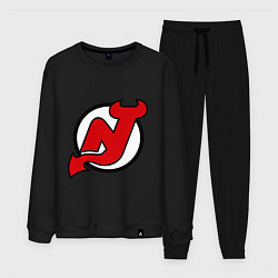 Костюм хлопковый мужской New Jersey Devils, цвет: черный