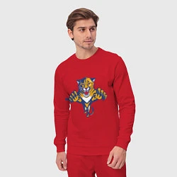 Костюм хлопковый мужской Florida Panthers, цвет: красный — фото 2