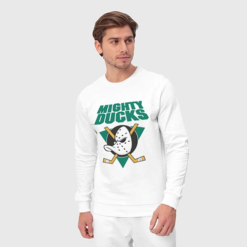 Мужской костюм Anaheim Mighty Ducks / Белый – фото 3