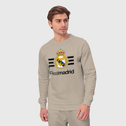 Костюм хлопковый мужской Real Madrid Lines, цвет: миндальный — фото 2