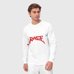 Костюм хлопковый мужской Rage, цвет: белый — фото 2