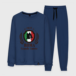 Костюм хлопковый мужской AS Roma: Grande Amore, цвет: тёмно-синий