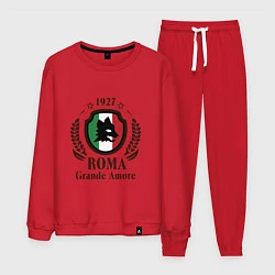 Костюм хлопковый мужской AS Roma: Grande Amore, цвет: красный