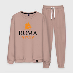 Костюм хлопковый мужской AS Roma 1927, цвет: пыльно-розовый