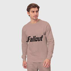 Костюм хлопковый мужской Fallout, цвет: пыльно-розовый — фото 2