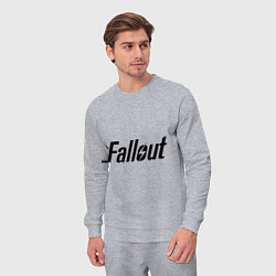 Костюм хлопковый мужской Fallout, цвет: меланж — фото 2