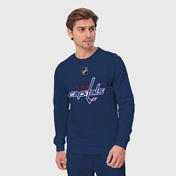 Костюм хлопковый мужской Washington Capitals: Ovechkin 8, цвет: тёмно-синий — фото 2