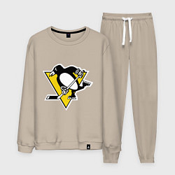 Костюм хлопковый мужской Pittsburgh Penguins: Malkin 71, цвет: миндальный