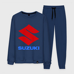 Костюм хлопковый мужской Suzuki, цвет: тёмно-синий