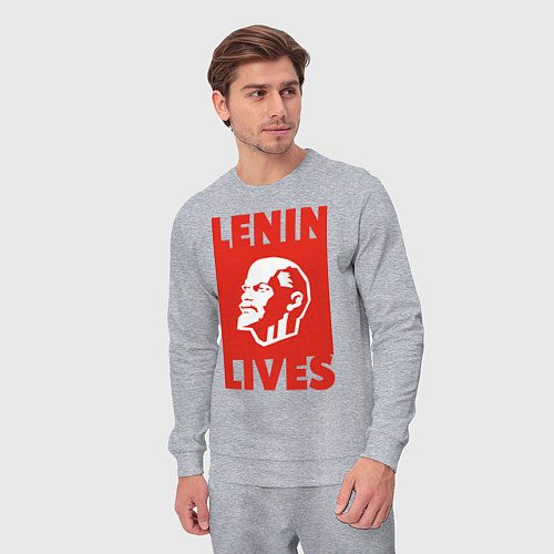 Мужской костюм Lenin Lives / Меланж – фото 3