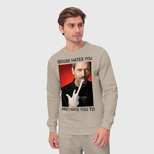Мужской костюм House Hates You / Миндальный – фото 3
