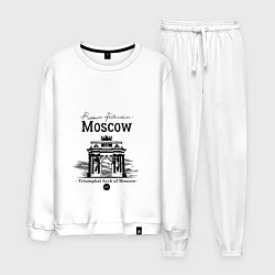 Костюм хлопковый мужской Triumphal Arch of Moscow, цвет: белый