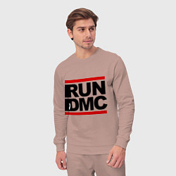 Костюм хлопковый мужской Run DMC, цвет: пыльно-розовый — фото 2