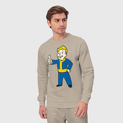 Костюм хлопковый мужской Fallout Boy, цвет: миндальный — фото 2