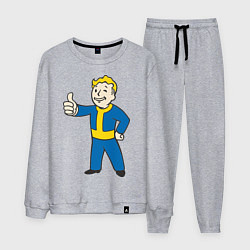 Костюм хлопковый мужской Fallout Boy, цвет: меланж