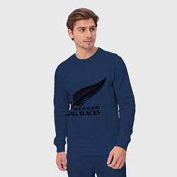 Костюм хлопковый мужской New Zeland: All blacks, цвет: тёмно-синий — фото 2