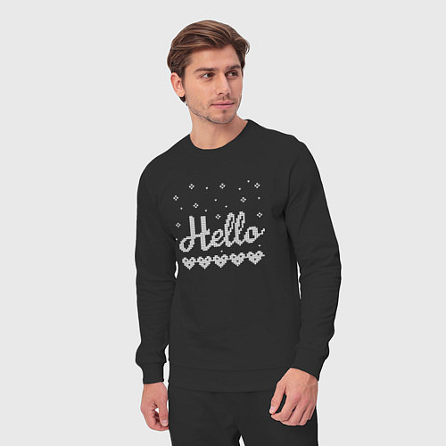 Мужской костюм Hello. Hearts. Knitting / Черный – фото 3