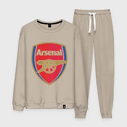 Костюм хлопковый мужской Arsenal FC, цвет: миндальный