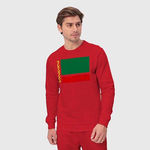 Мужской костюм Чечня: флаг / Красный – фото 3