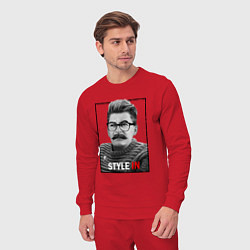 Костюм хлопковый мужской Stalin: Style in, цвет: красный — фото 2