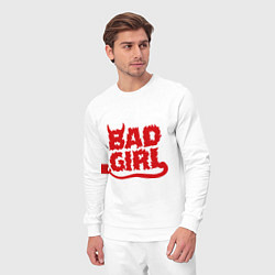 Костюм хлопковый мужской Bad Girl, цвет: белый — фото 2
