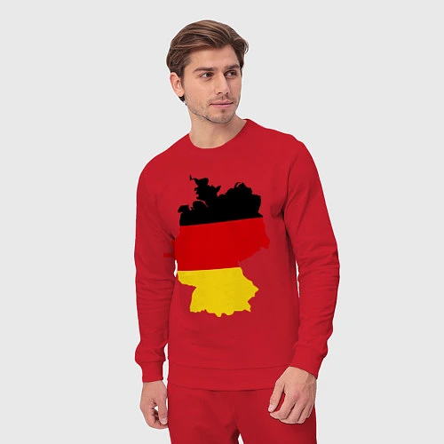 Мужской костюм Германия (Germany) / Красный – фото 3