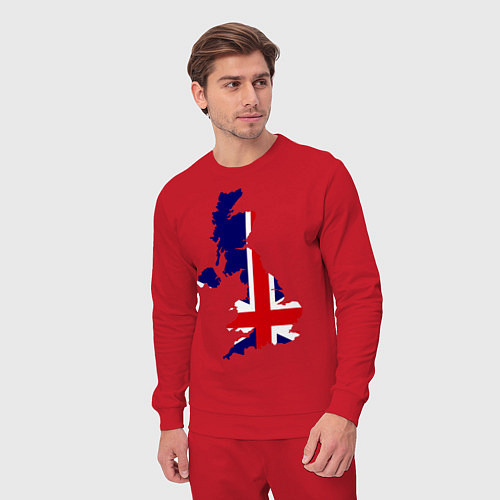 Мужской костюм Великобритания (Great Britain) / Красный – фото 3