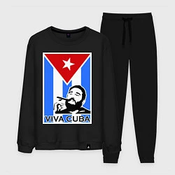 Костюм хлопковый мужской Fidel: Viva, Cuba!, цвет: черный