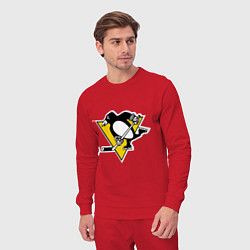 Костюм хлопковый мужской Pittsburgh Penguins, цвет: красный — фото 2