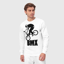 Костюм хлопковый мужской BMX 3, цвет: белый — фото 2