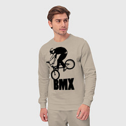 Костюм хлопковый мужской BMX 3, цвет: миндальный — фото 2