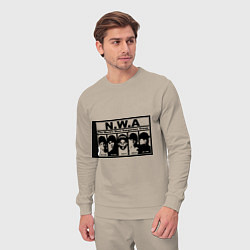 Костюм хлопковый мужской NWA, цвет: миндальный — фото 2