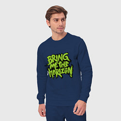 Костюм хлопковый мужской Bring me the horizon, цвет: тёмно-синий — фото 2