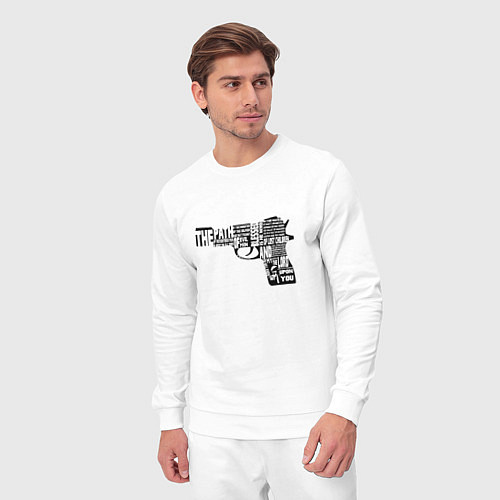 Мужской костюм Pulp Fiction Gun / Белый – фото 3