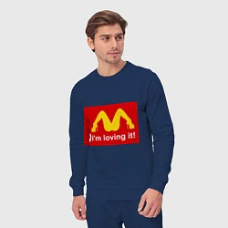 Костюм хлопковый мужской Im lovin it!, цвет: тёмно-синий — фото 2