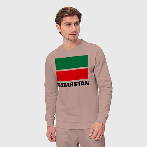 Мужской костюм Флаг Татарстана / Пыльно-розовый – фото 3