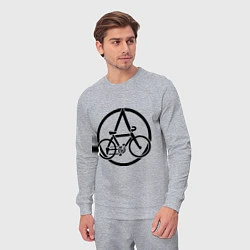 Костюм хлопковый мужской Anarchy Bike, цвет: меланж — фото 2