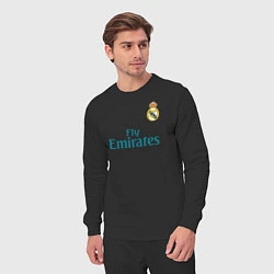 Костюм хлопковый мужской Real Madrid: Ronaldo 07, цвет: черный — фото 2