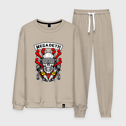 Костюм хлопковый мужской Megadeth Rocker, цвет: миндальный