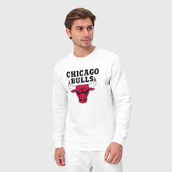 Костюм хлопковый мужской Chicago Bulls, цвет: белый — фото 2