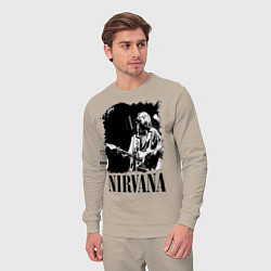 Костюм хлопковый мужской Black Nirvana, цвет: миндальный — фото 2