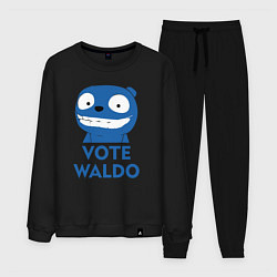 Костюм хлопковый мужской Vote Waldo, цвет: черный