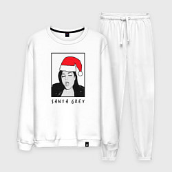 Костюм хлопковый мужской Sasha Grey Santa, цвет: белый