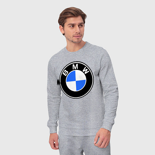 Мужской костюм Logo BMW / Меланж – фото 3