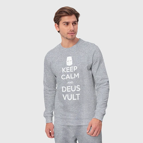 Мужской костюм Keep Calm & Deus Vult / Меланж – фото 3
